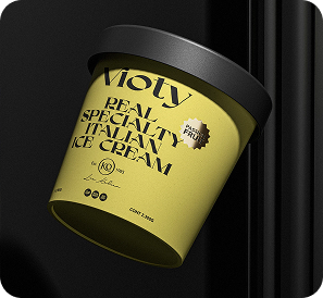 Passionfruit ice cream